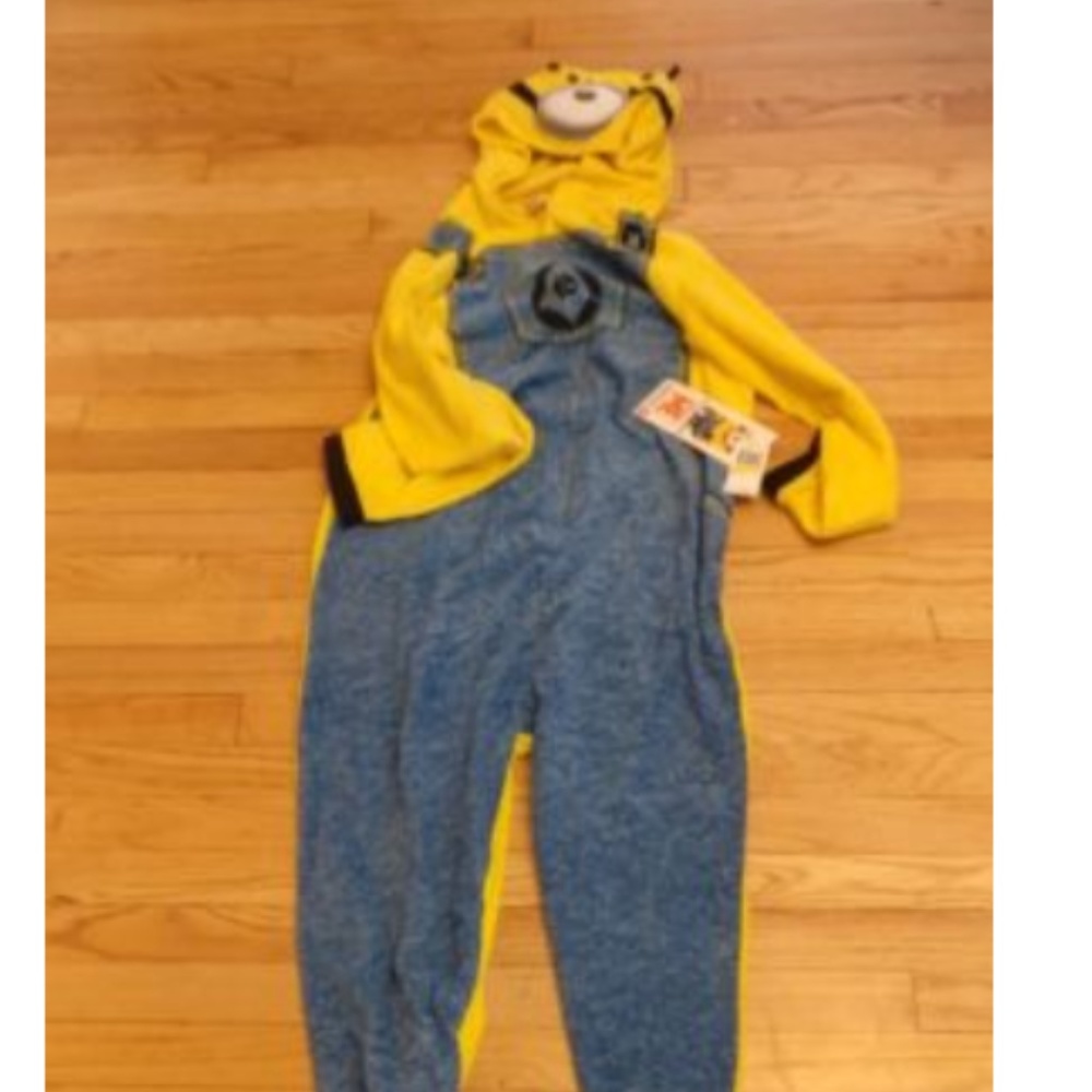Adult Minions Costume Jumpsuit (Medium)